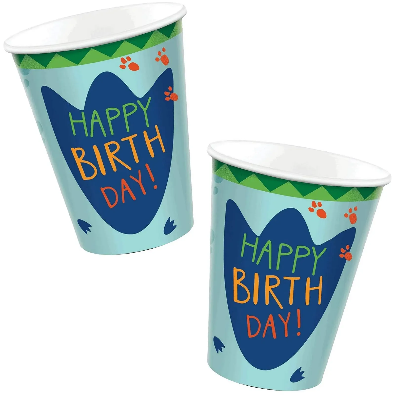 Набір посуду для вечірки Dino-Mite: тарілки, стаканчики, серветки та прикраси для дитячих днів народжень та тематичних вечірок з динозаврами, фото №3