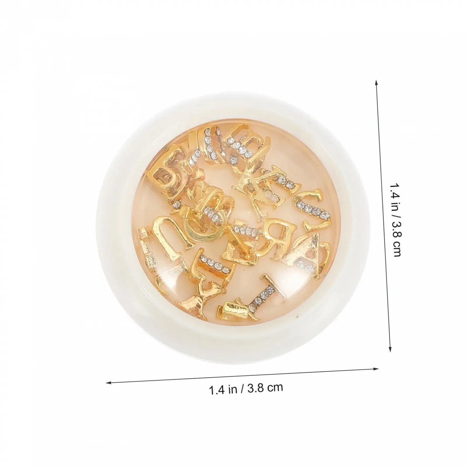 Металлические буквы для ногтей FRCOLOR, 2 коробки, украшения для ногтей, декор для ногтей с буквами со стразами, буква A, изготовлены из сплава металла цинка, 3D заколка для волос, лак для ногтей, фото №7