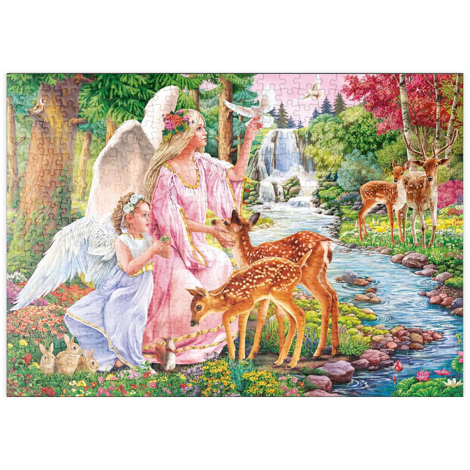 Пазл MyPuzzle Special Collection by Puzzle Galaxy Angel and Deer by the River (Ангел і олень біля річки) 500 деталей 48 x 34 см, фото №1