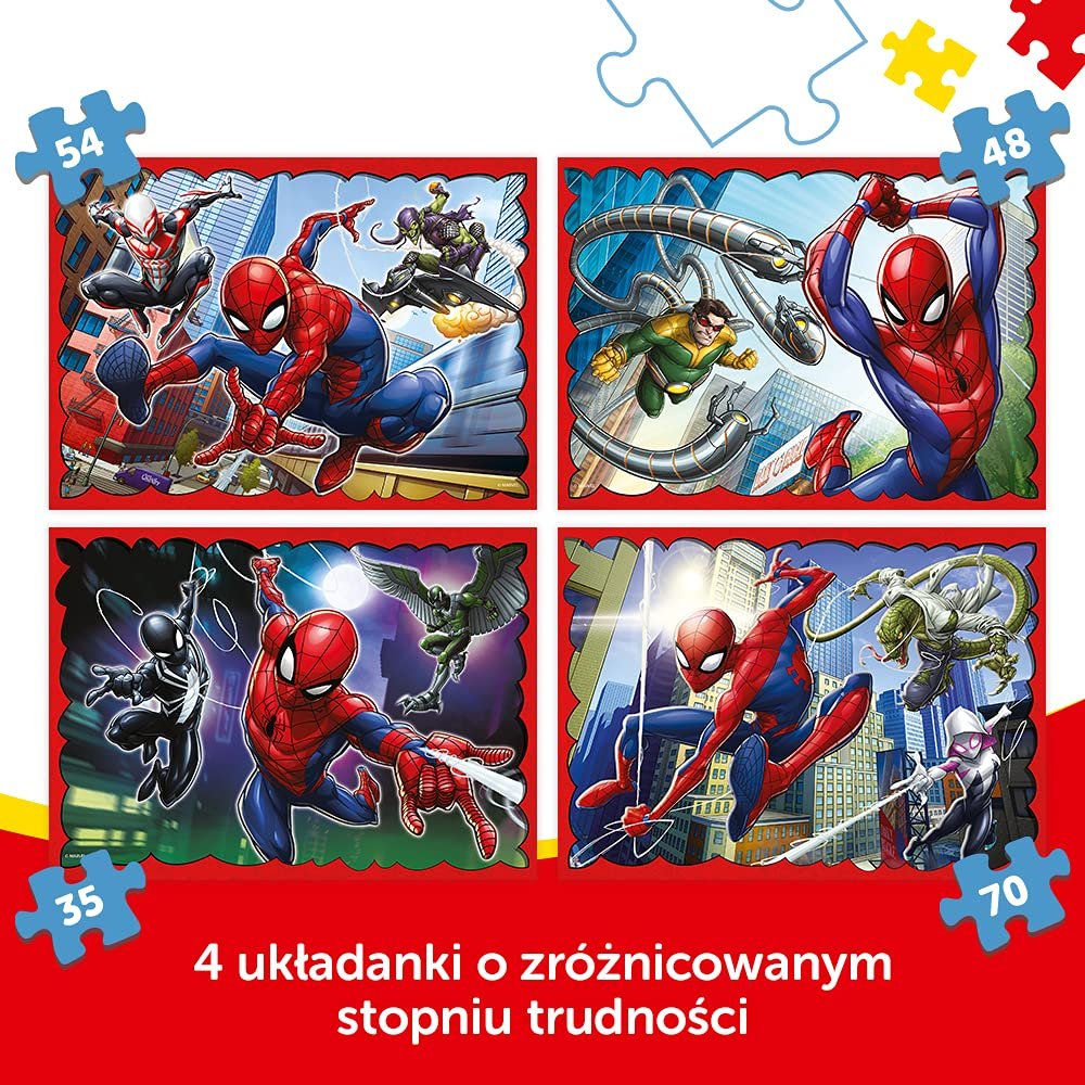 Пазл Trefl 4 in 1 Spiderman Дитячий, фото №1