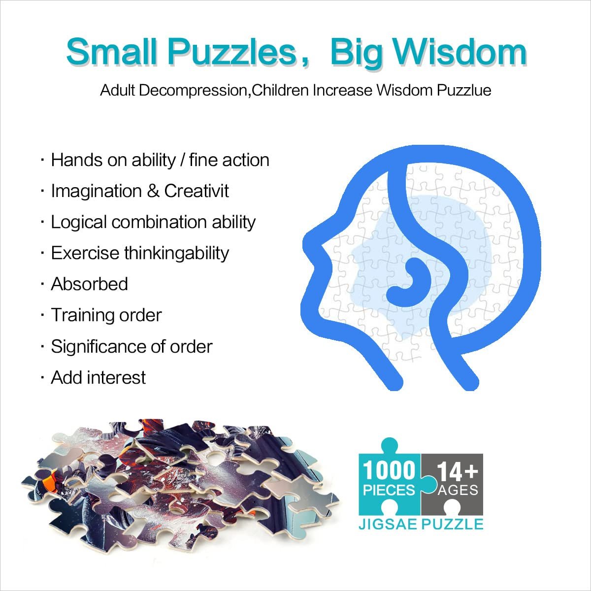 Пазл Vintage Skiing Ретро лыжи Круглый 1000 элементов 67,5 x 67,5 см, фото №2