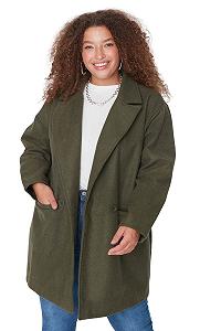 Пальто TRENDYOL Regular Двобортний Однотонний - Фото 1