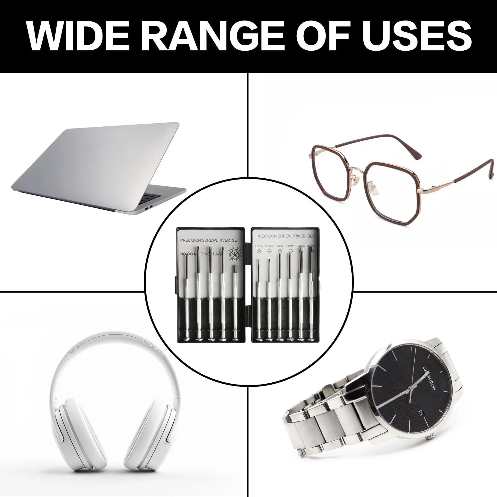 Набір прецизійних міні-викруток 22 предмети магнітний, фото №7