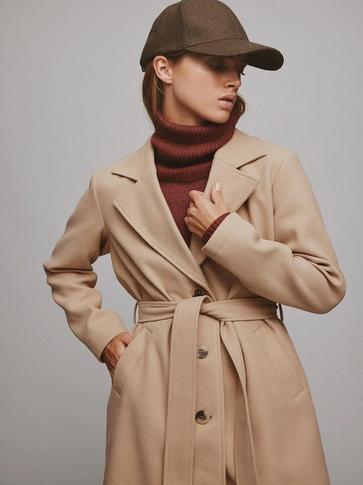 Тренчкот Vila Vipoko Женское пальто с поясом Noos, фото №9 Тренчкот Vila Vipoko Женское пальто с поясом Noos, фото №9