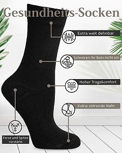 Диабетические носки Lycra для женщин (4 пары) Без шва у основания ногтей Для бизнеса и отдыха Подходят для беременных и пожилых людей synthetic.ua - Фото 1