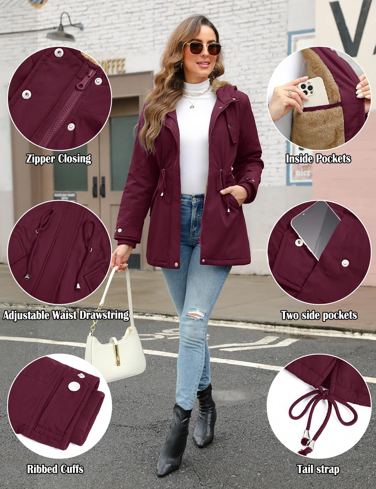 Зимняя куртка Vancavoo Парка Утепленное, фото №3