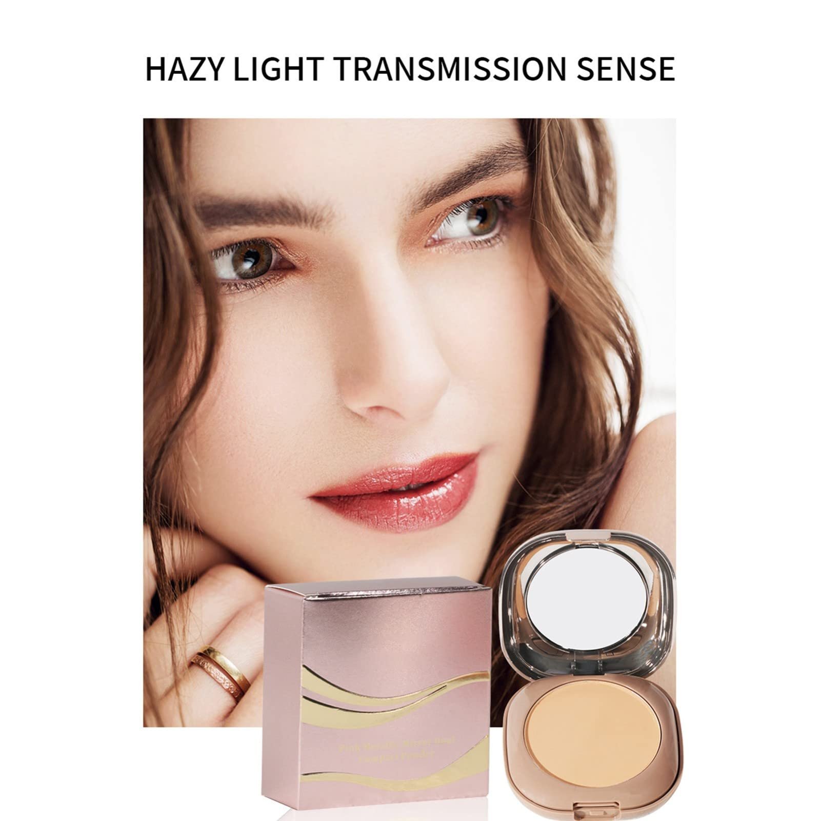 Пудра Beauty Double Layer Face Powder Wet Dual Use Durable Concealer Два Оттенка , фото №3