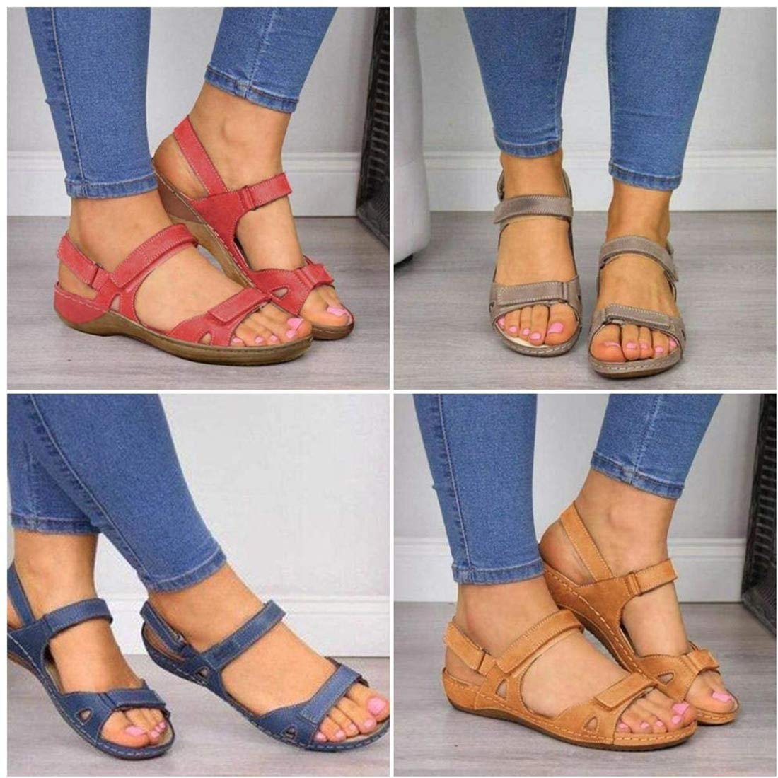 Сандали Женские Модные Плоские Премиум Комфорт Ортопедические, фото №6