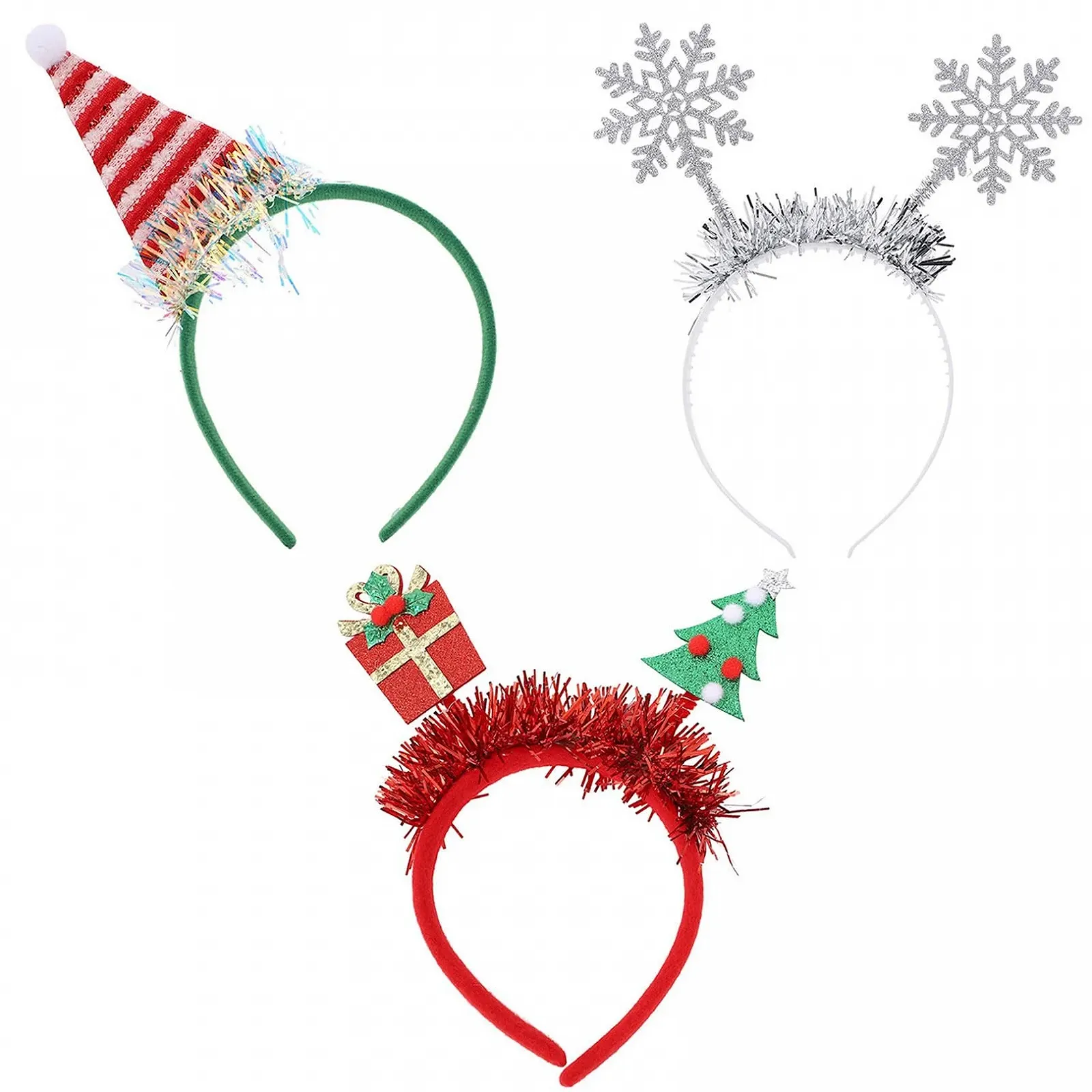 Обруч Рождественские олени, 3 шт., фото №1 Обруч Рождественские олени, 3 шт., фото №1