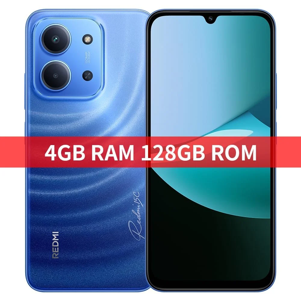 Смартфон XIAOMI Redmi 15C 4G 4GB + 128GB 6.9 Inch 6000mAh 50MP 33W HyperOS 2 Синий (зарядное устройство в комплекте), фото №3