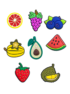 Джибітси фрукти fruits Jibbitz 8 шт аксесуари крокс прикраса Dz_133_1 - Фото 1