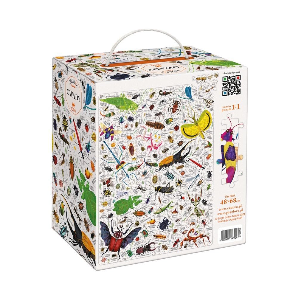 Пазл CzuCzu Puzzlove Insects 1000 елементів 48 x 68 см, фото №9 Пазл CzuCzu Puzzlove Insects 1000 елементів 48 x 68 см, фото №9