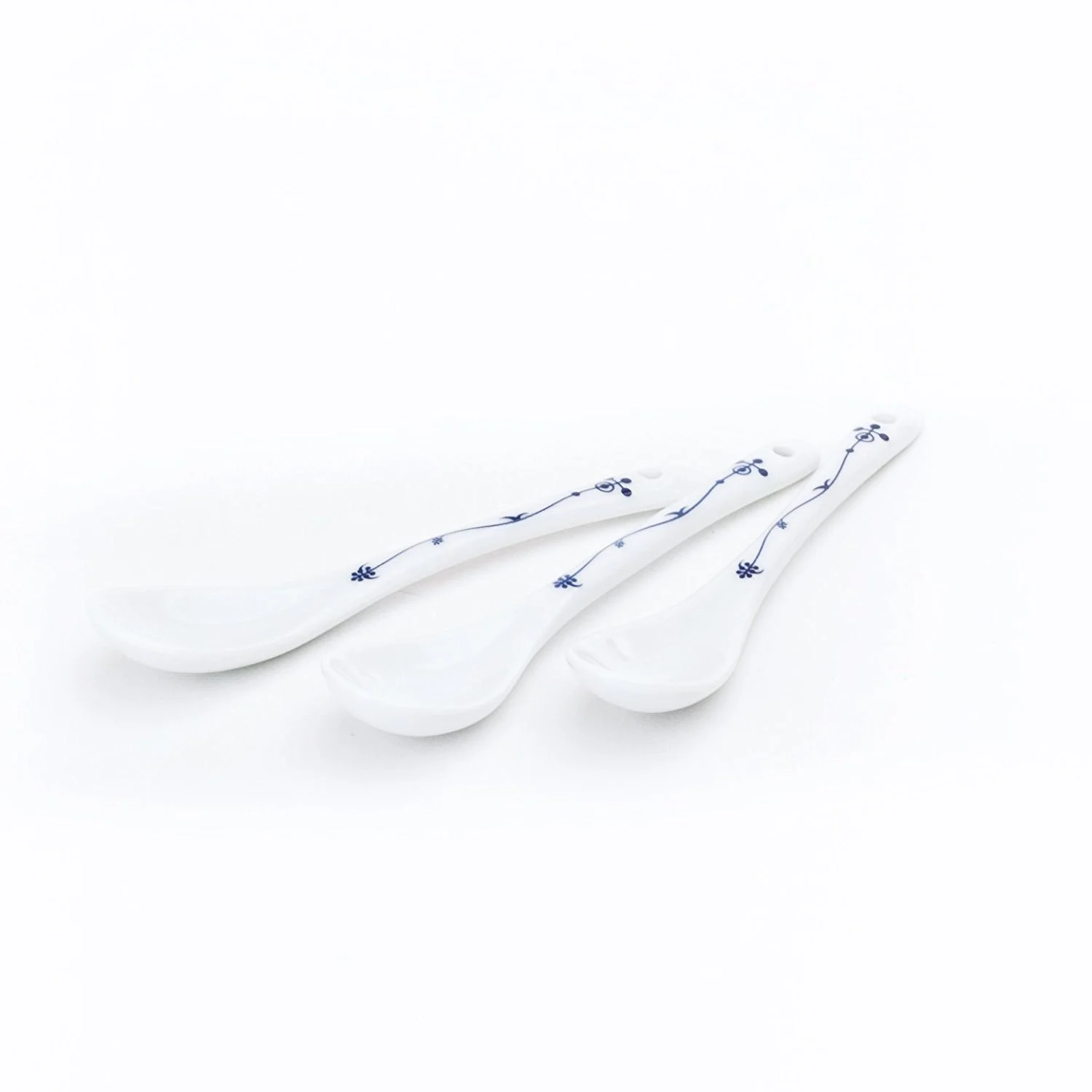 Ложка Ocean Line Indian Blue Порцеляна Квітка Солома, набір 3 шт., фото №1