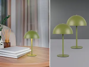 Настільна лампа meineWunschleuchte Комплект із 2 шт. Акумуляторна Сенсорна USB 21 см Зелена synthetic.ua - Фото 1