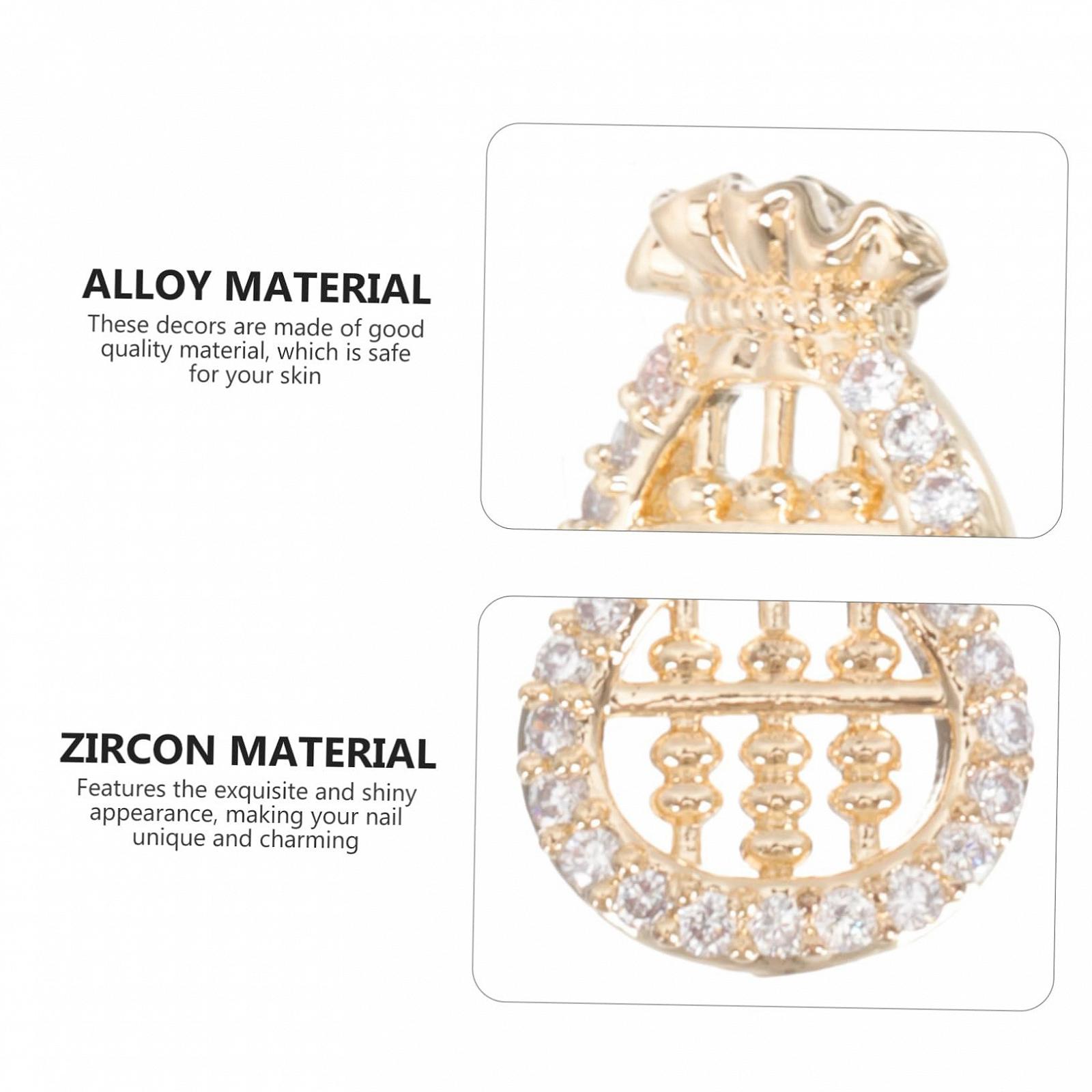 Набор Аксессуаров для Маникюра FRCOLOR, 4 шт., Инструменты для Ногтей, Украшения для Ногтей, Набор Страз для Ногтей, Аксессуар для Разведения Стерлингов для Маникюра для Девочек, Опора для Ногтей, Циркон Золотой, фото №5