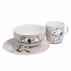 Детский набор для завтрака United Labels Snoopy Snoopy Did Someone Say Food, фарфоровый synthetic.ua - Фото 1