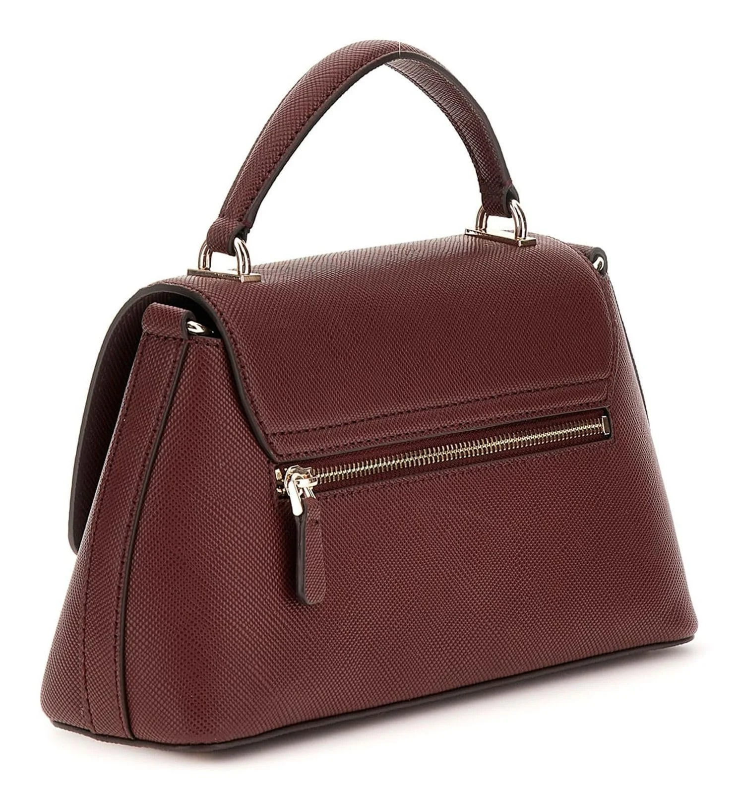 Сумка GUESS Eco Gloriana 2 Compartment TH Flap Burgundy, фото №2
