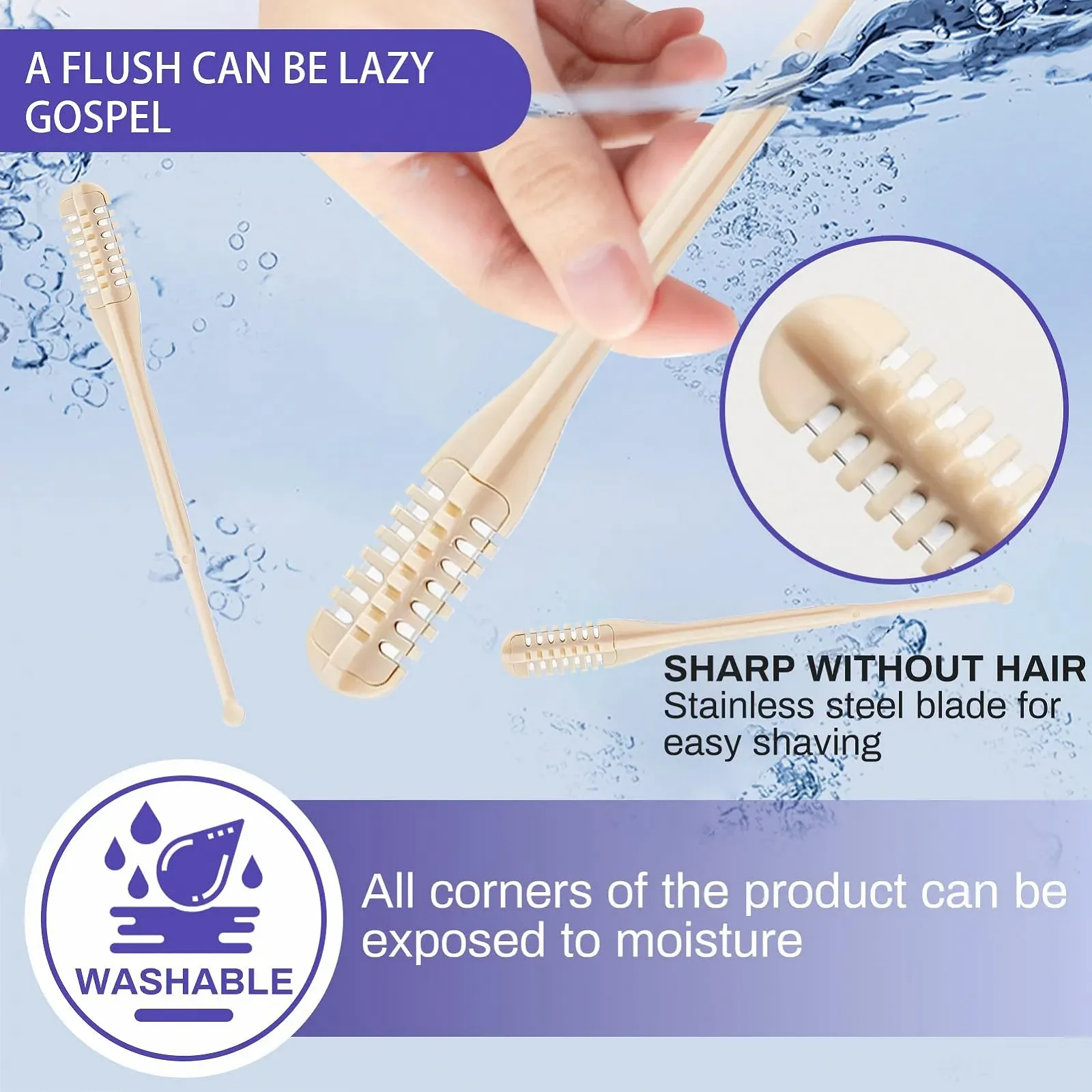 Тример Miioto для носа Подвійний 2-в-1 з вушним стрижнем без живлення 10 шт., фото №2