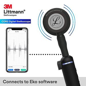 Цифровий стетоскоп 3M Littmann CORE, 69 см Чорний synthetic.ua - Фото 1