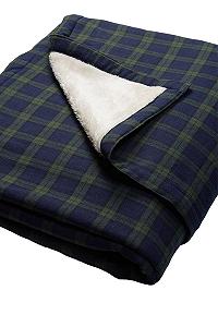 Покривало Lee Valley, Ірландія Ірландська фланель 100% бавовна One Size - 127 x 152 см (Зелений тартан Blackwatch) - Фото 1
