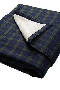 Одеяло Lee Valley, Ирландия Ирландская фланель 100% хлопок One Size - 127 x 152 см (Зеленый тартан Blackwatch) - Фото 1