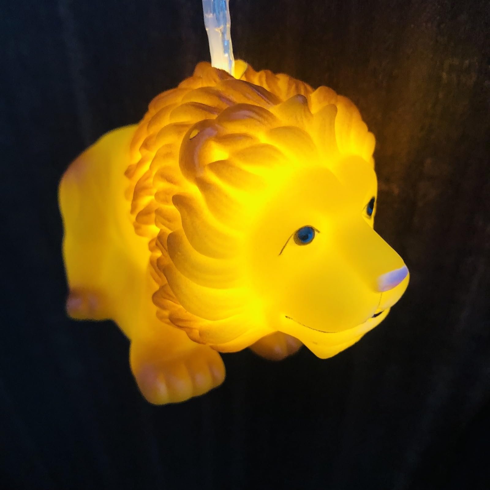 Гірлянда Дитяча Лев Pom Pom 1,65 м/10 LED Коричневий + Жовтий, фото №6