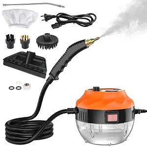 Ручний пароочисник під тиском 1500 Вт помаранчевий - Фото 1