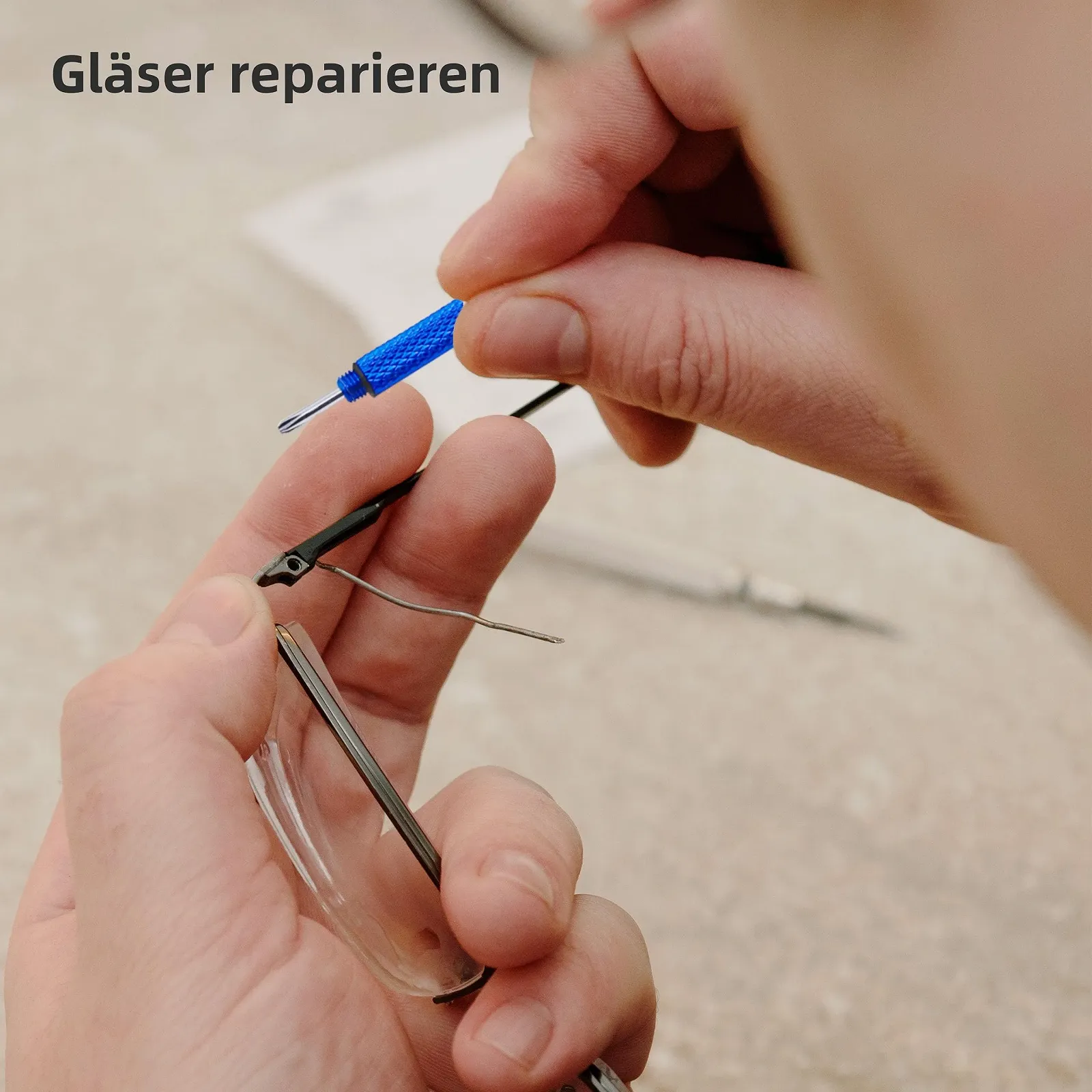 Набір Precision 4 в 1 Набір точних викруток для окулярів та годинників з брелоком із нержавіючої сталі, фото №3