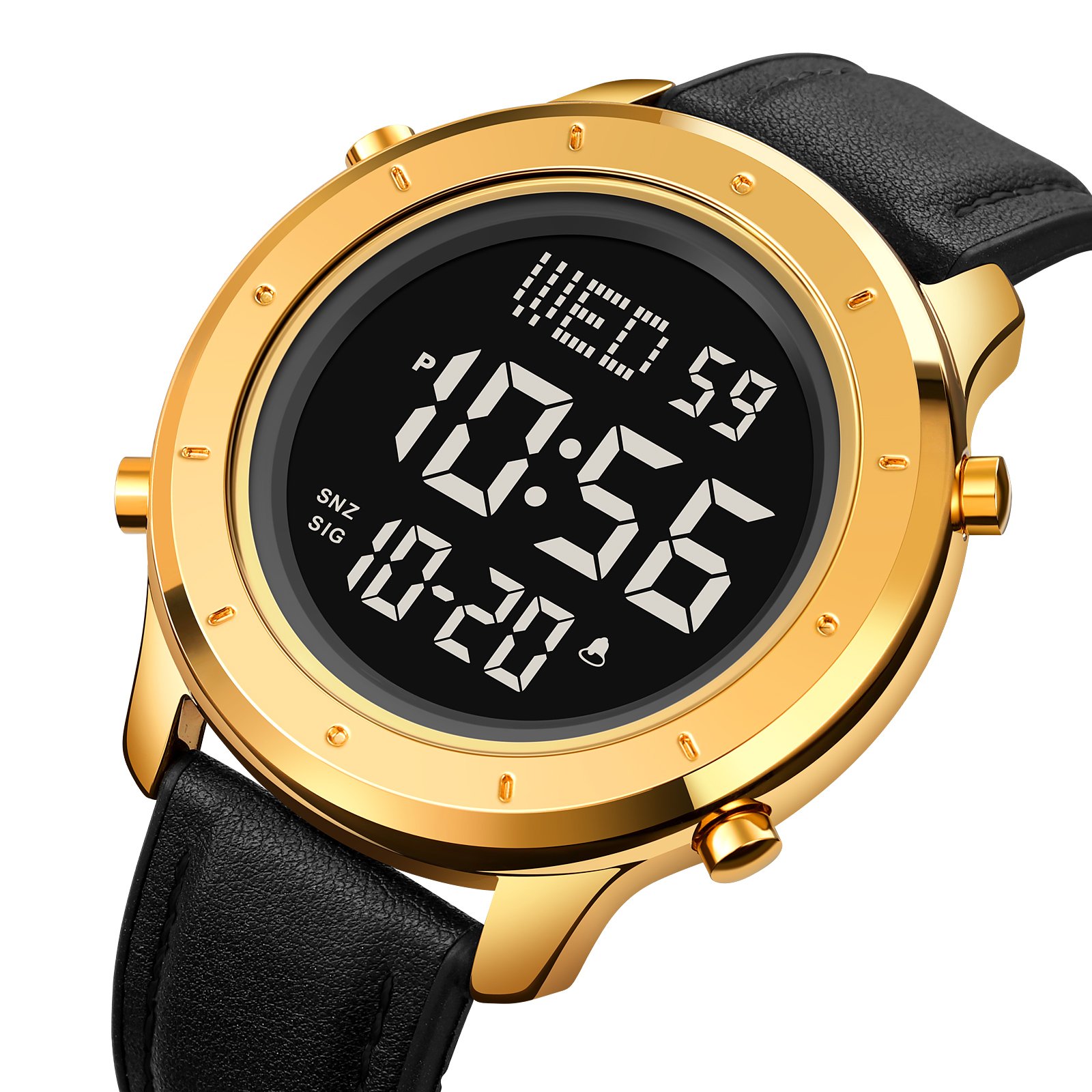 Годинник Skmei 1864LGDBK Gold-Black Leather SALE, фото №2