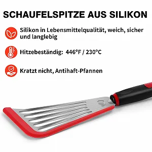Лопатка для рыбы Silicone Stainless Steel Edge Heat Resistant Flexible and Thin цена на synthetic.ua - Фото 1 Лопатка для рыбы Silicone Stainless Steel Edge Heat Resistant Flexible and Thin synthetic.ua - Фото 1