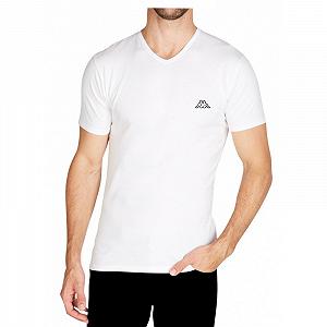 Футболка Kappa Mezza Manica Scollo V Белый L - Фото 1