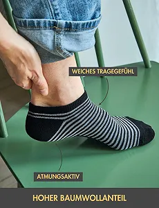 Шкарпетки Trainer Basic Treasure 12 пар Бавовняні дихаючі короткі шкарпетки унісекс synthetic.ua - Фото 1