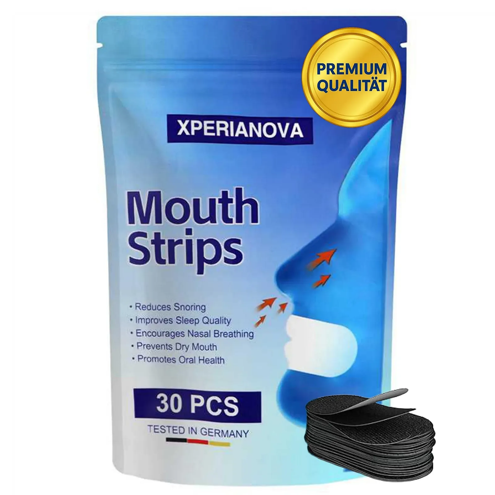 Пластыри для рта против храпа (30 штук в упаковке), фото №1