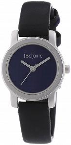 Жіночий годинник Quartz Tectonic 41-1108-99 Чорний ремінець, синій циферблат - Фото 1