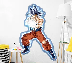 Наклейка для стін Oedim Dragon Ball Super Goku Ultra Instinto 72 x 110 см synthetic.ua - Фото 1
