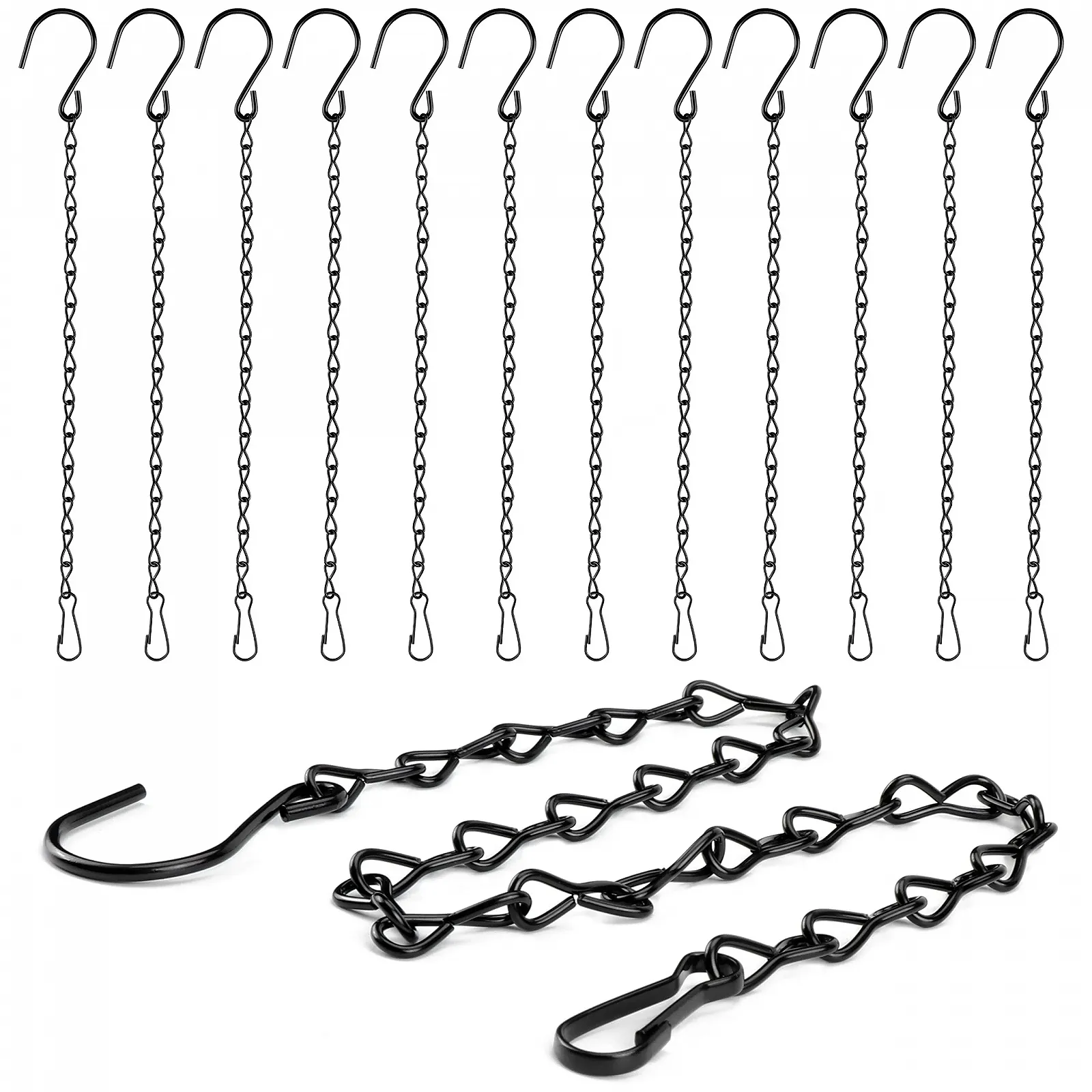 Подвесная металлическая цепь Quesuc 50 см 12 шт., фото №1