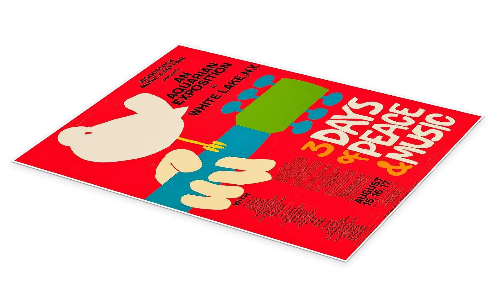 Постер Vintage Entertainment Collection Woodstock Festival 100 x 130 см ретро Red, фото №2 Постер Vintage Entertainment Collection Woodstock Festival 100 x 130 см ретро Red, фото №2