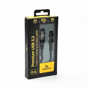 Кабель Cablexpert CCBP-USB3-CMCM100-0.5M, преміум якість USB C 3.2 Gen2*2 C-тато/C-тато 0,5 м ціна на synthetic.ua - Фото 1 Кабель Cablexpert CCBP-USB3-CMCM100-0.5M, преміум якість USB C 3.2 Gen2*2 C-тато/C-тато 0,5 м synthetic.ua - Фото 1