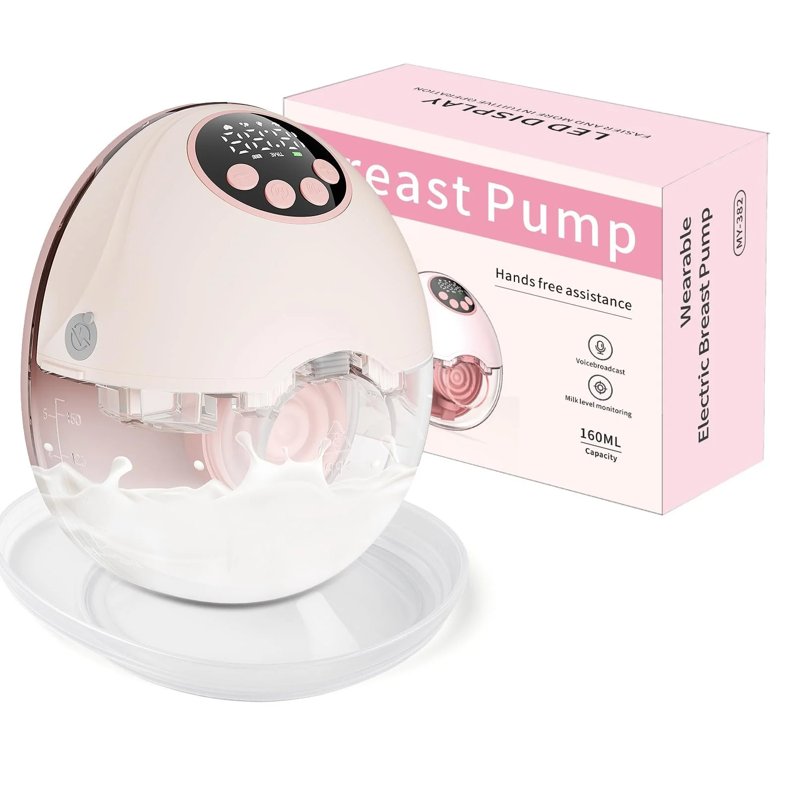 Молокоотсос электрический Wagxoey Pink, фото №1 Молокоотсос электрический Wagxoey Pink, фото №1