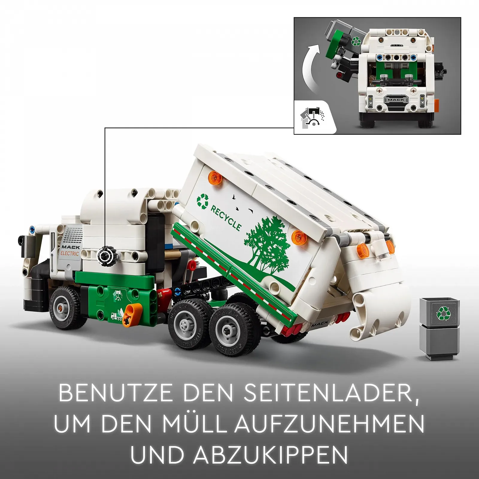Конструктор Lego Technic Mack LR Electric Garbage Truck 42167, фото №3