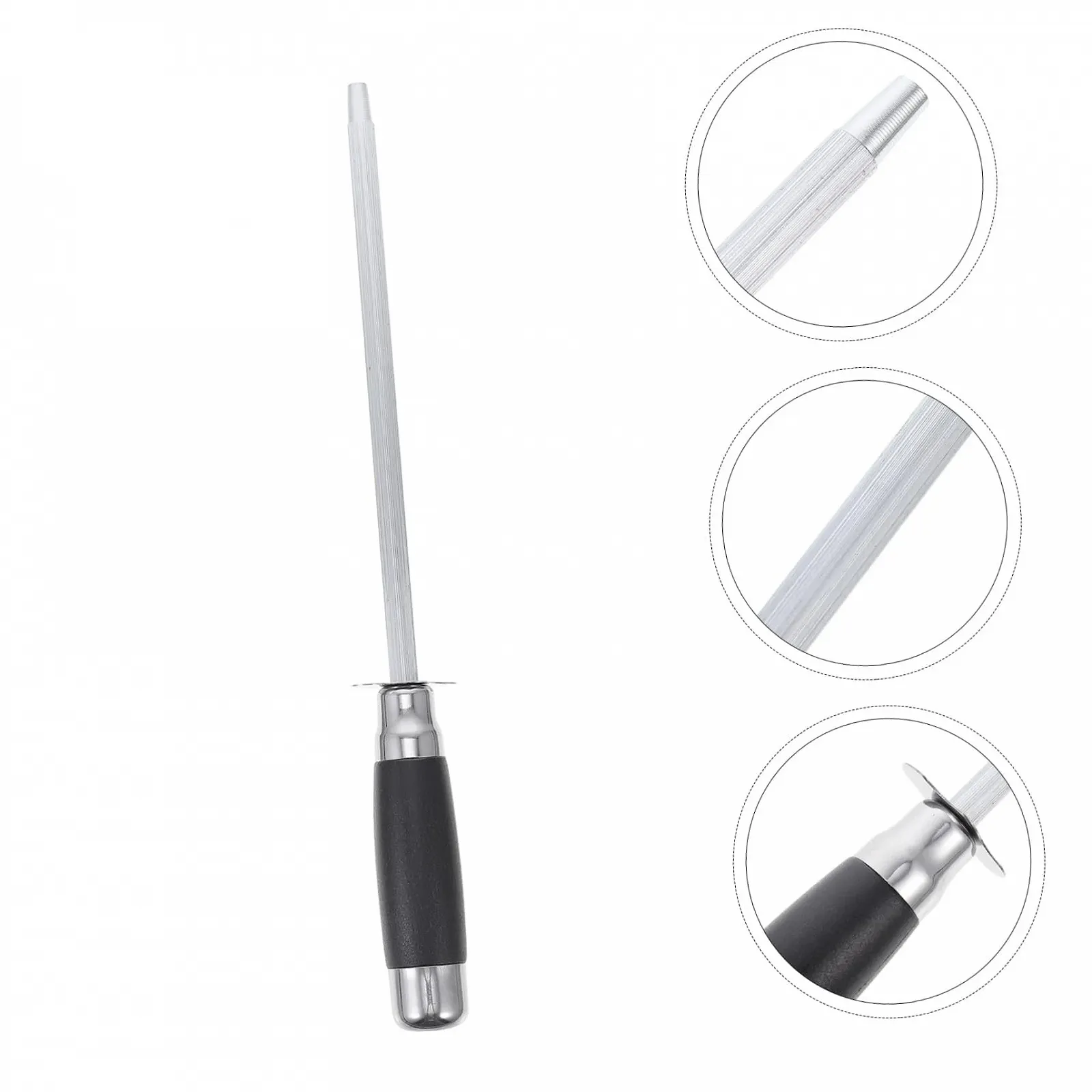 Мусат для кухонных ножей профессиональный стальной ручной, фото №5