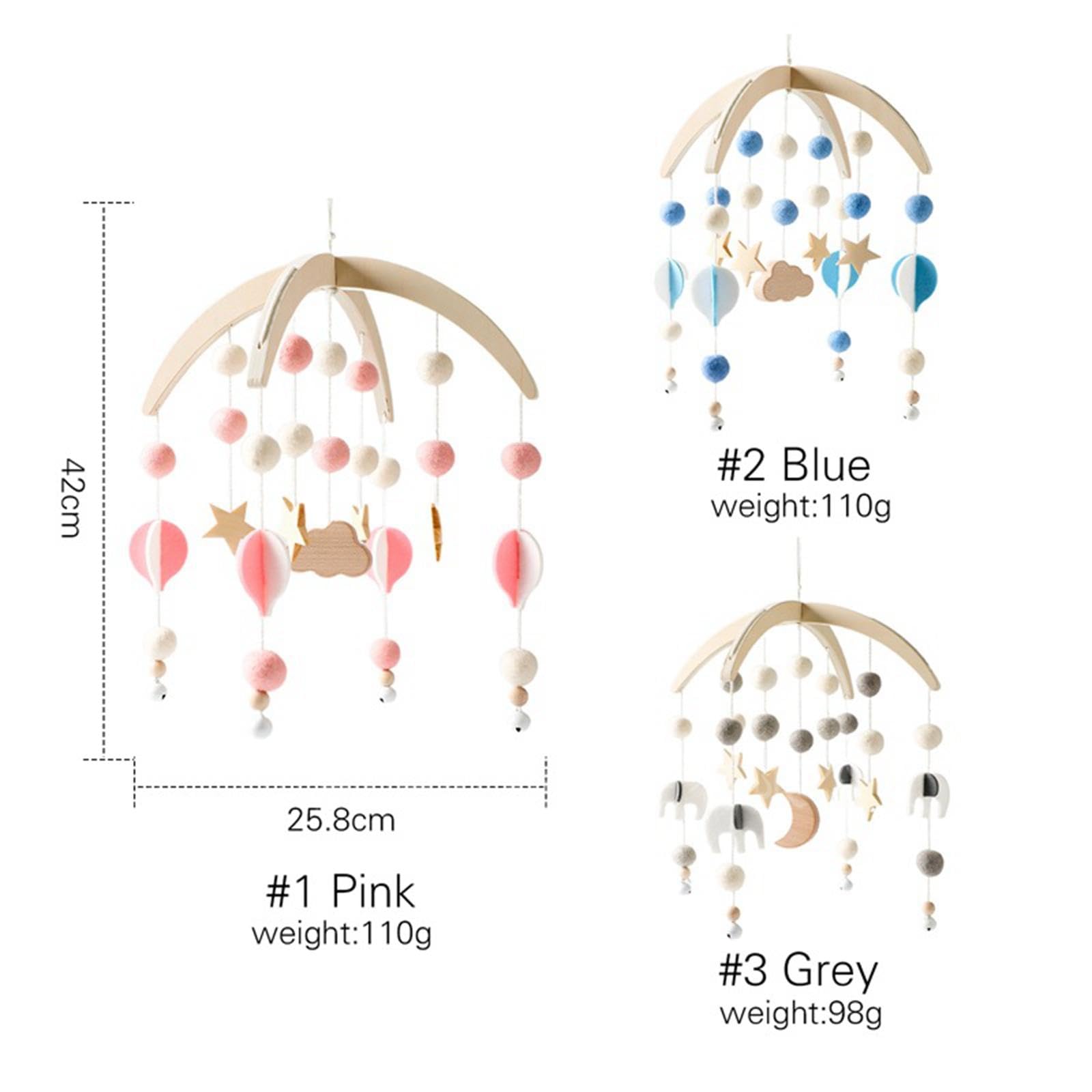 Мобиль Folpus Baby Crib Mobile Розовый, фото №2