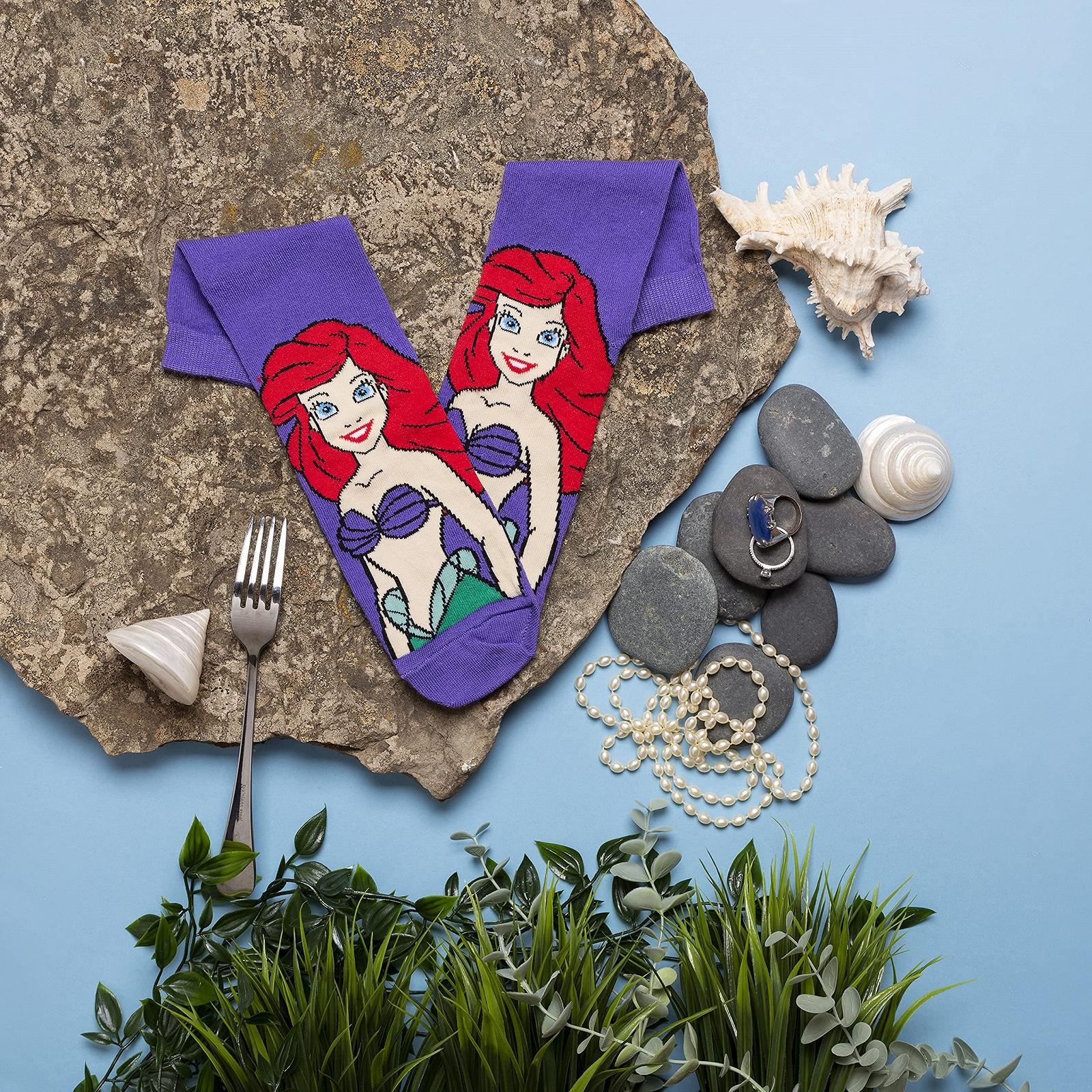 Носки SockShop Женские Disney Princess Sleeping Beauty, Cinderella, Jasmine и Ariel, набор 4 шт., фото №3