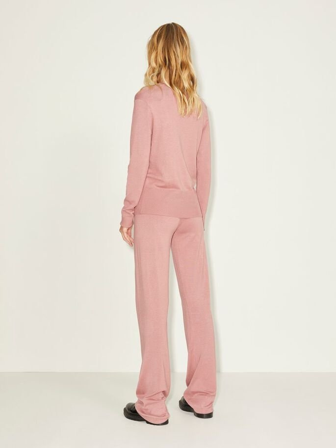 Штани JXHARPER SOFT KNIT PANT NOOS 12202996-Mesa Rose JJXX Розовий XS, фото №2