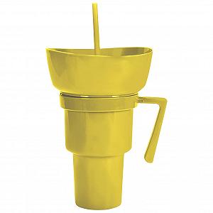 Кухоль для напоїв та снеків З харчовим контейнером зверху для снеків - Фото 1