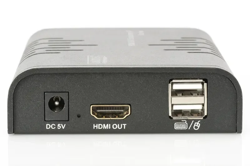 KVM-подовжувач Digitus DS-55202 через IP / 120 м / 60 Гц / 1080p / Чорний, фото №2 KVM-подовжувач Digitus DS-55202 через IP / 120 м / 60 Гц / 1080p / Чорний, фото №2
