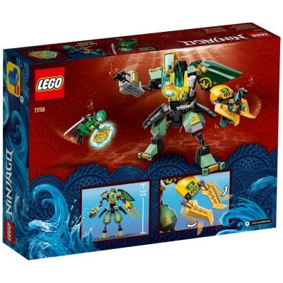 Дизайнер LEGO Ninjago Водний робот Ллоїда 228 деталей 71750, фото №9 Дизайнер LEGO Ninjago Водний робот Ллоїда 228 деталей 71750, фото №9