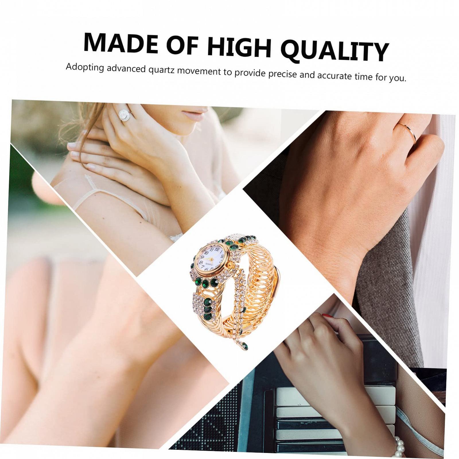 Кварцовий годинник Healvian Жіночий годинник годинник Зелений, фото №3