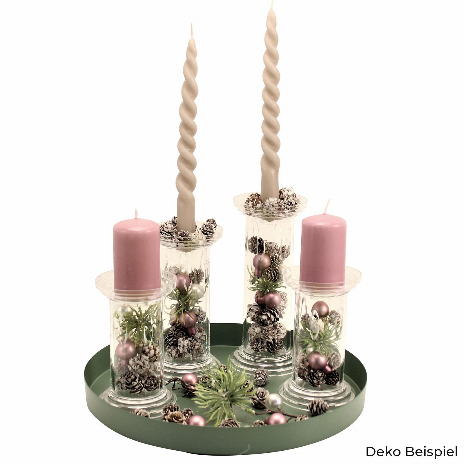 Подсвечник Velou Акриловое стекло Средний набор прозрачный, фото №7