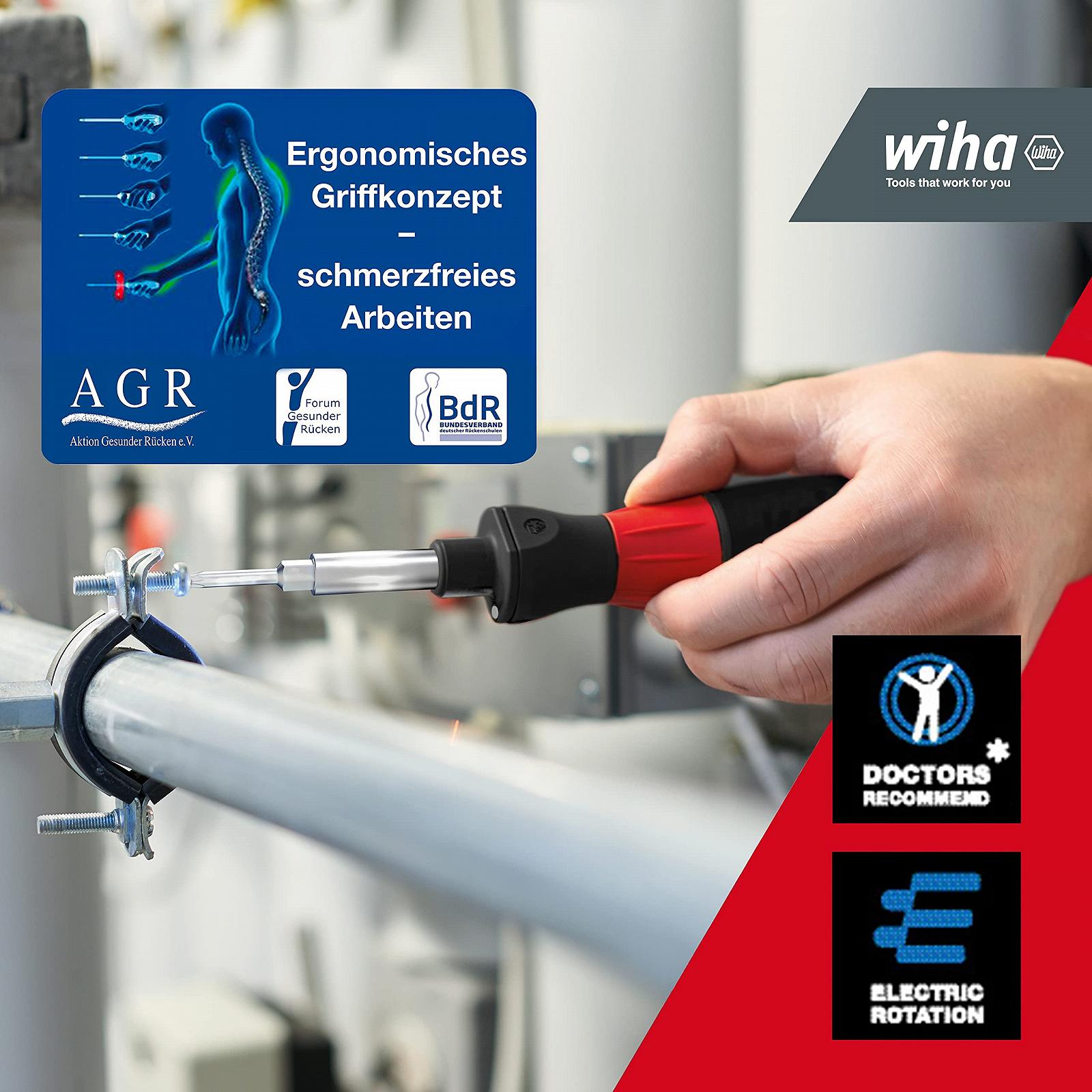 Електрична викрутка Wiha SpeedE 43631 з набором насадок I Торкс промисловий I Макс. 0.4 Нм I Батарея і USB зарядний пристрій, фото №4 Електрична викрутка Wiha SpeedE 43631 з набором насадок I Торкс промисловий I Макс. 0.4 Нм I Батарея і USB зарядний пристрій, фото №4